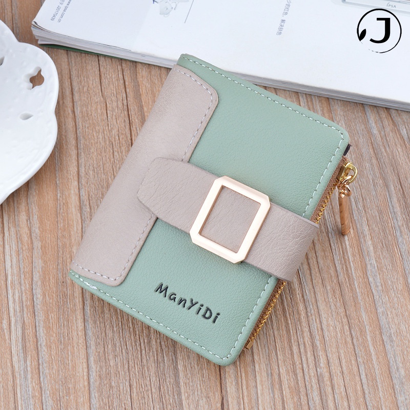 KAITIFEI Ví đựng tiền xu phối dây kéo sành điệu xinh xắn cho nữ