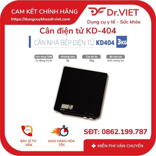 CÂN ĐIỆN TỬ TANITA KD404 (NHỎ GỌN DÙNG ĐỂ CÂN THỰC  PHẨM, CÂN LÀM BÁNH) - DR VIET