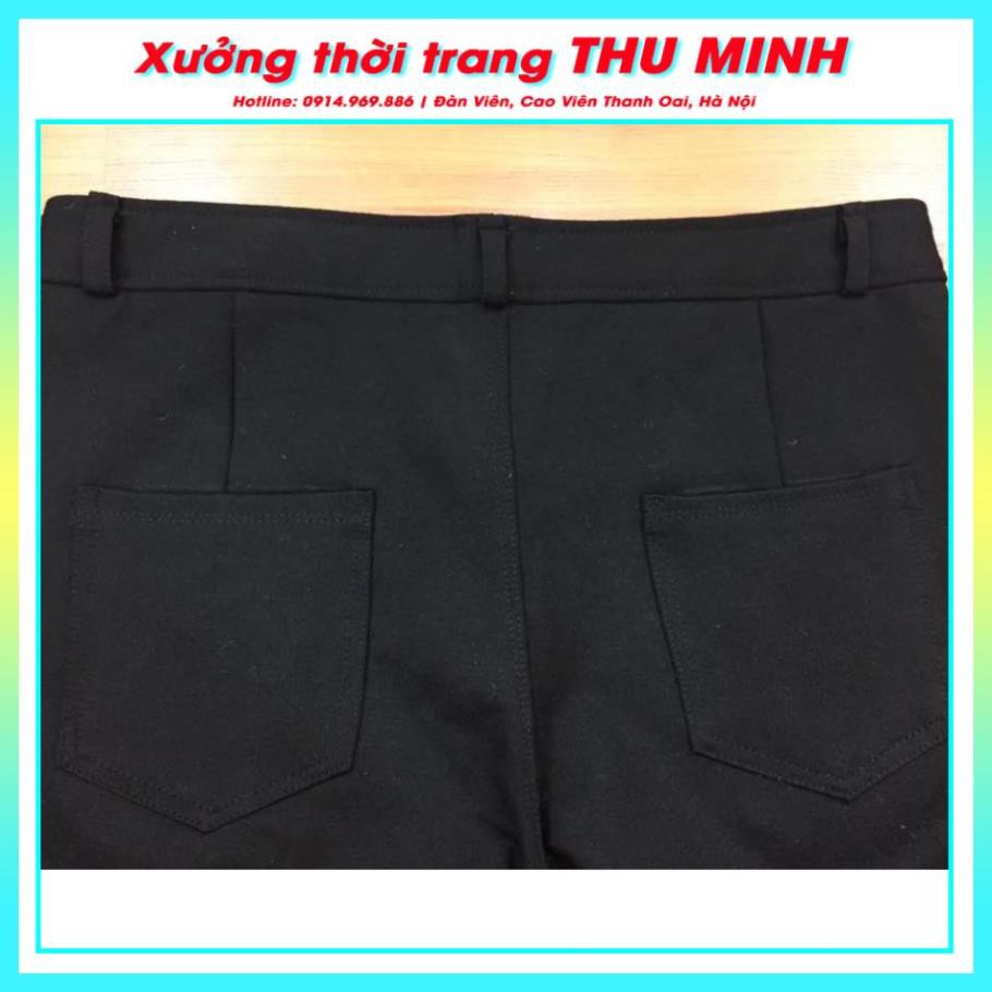 Quần Legging chất dày dặn, Quần legging cúc khóa size lớn đến 75kg Q2H04