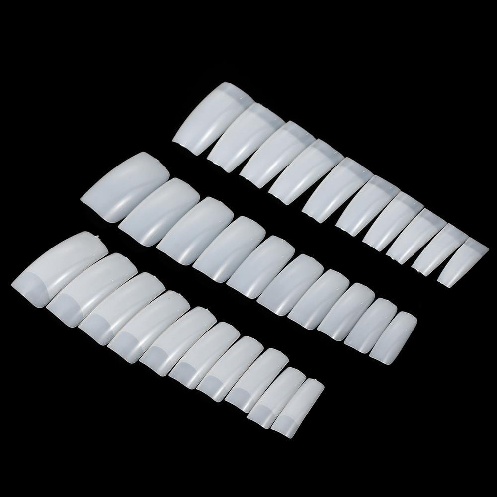 CACTU Bộ 500 Móng Tay Giả 9 Kiểu Trong Suốt