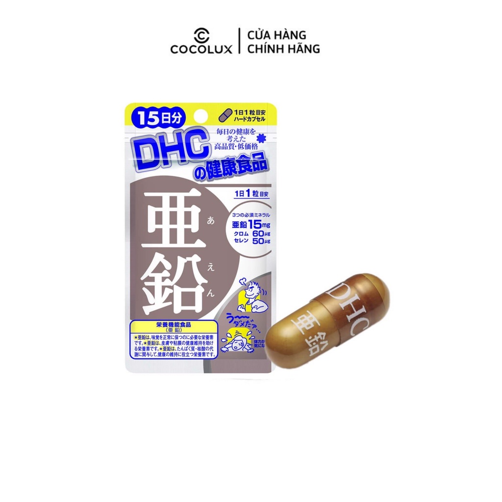 Viên Uống Kẽm DHC 15 Ngày Cocolux