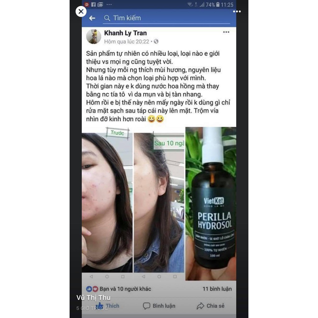 Hydrosol tía tô se nhỏ lỗ chân lông - Vietket | BigBuy360 - bigbuy360.vn