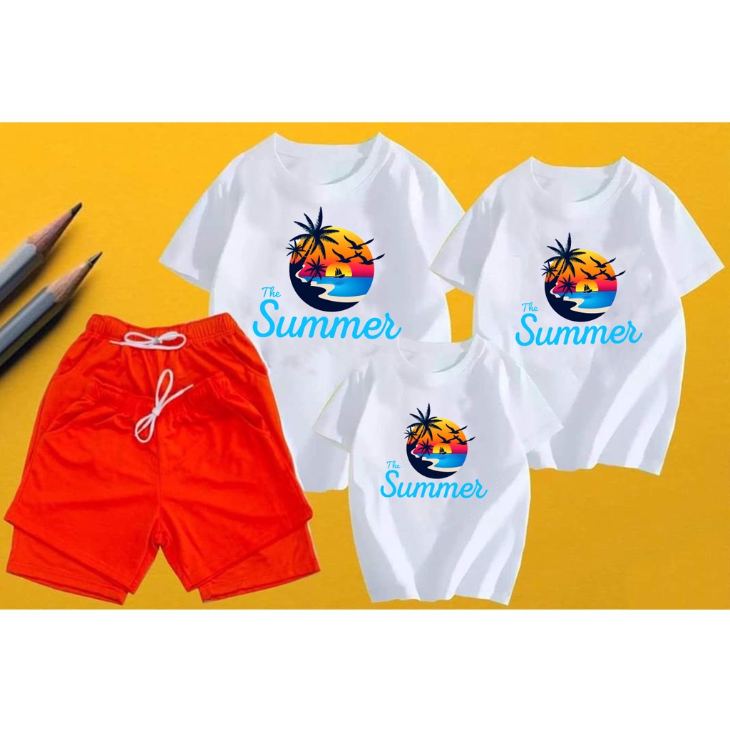 Bộ Đi biển Summer siêu đẹp , quần cam  giá tốt