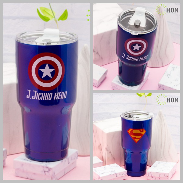 [Mã LIFESPIKE19 giảm 10% đơn 99K] Ly Giữ Nhiệt 900ml Logo Hình Đội Bóng Cho Nam Có Phụ Kiện 2 Ống Hút Và Cọ Rửa | BigBuy360 - bigbuy360.vn