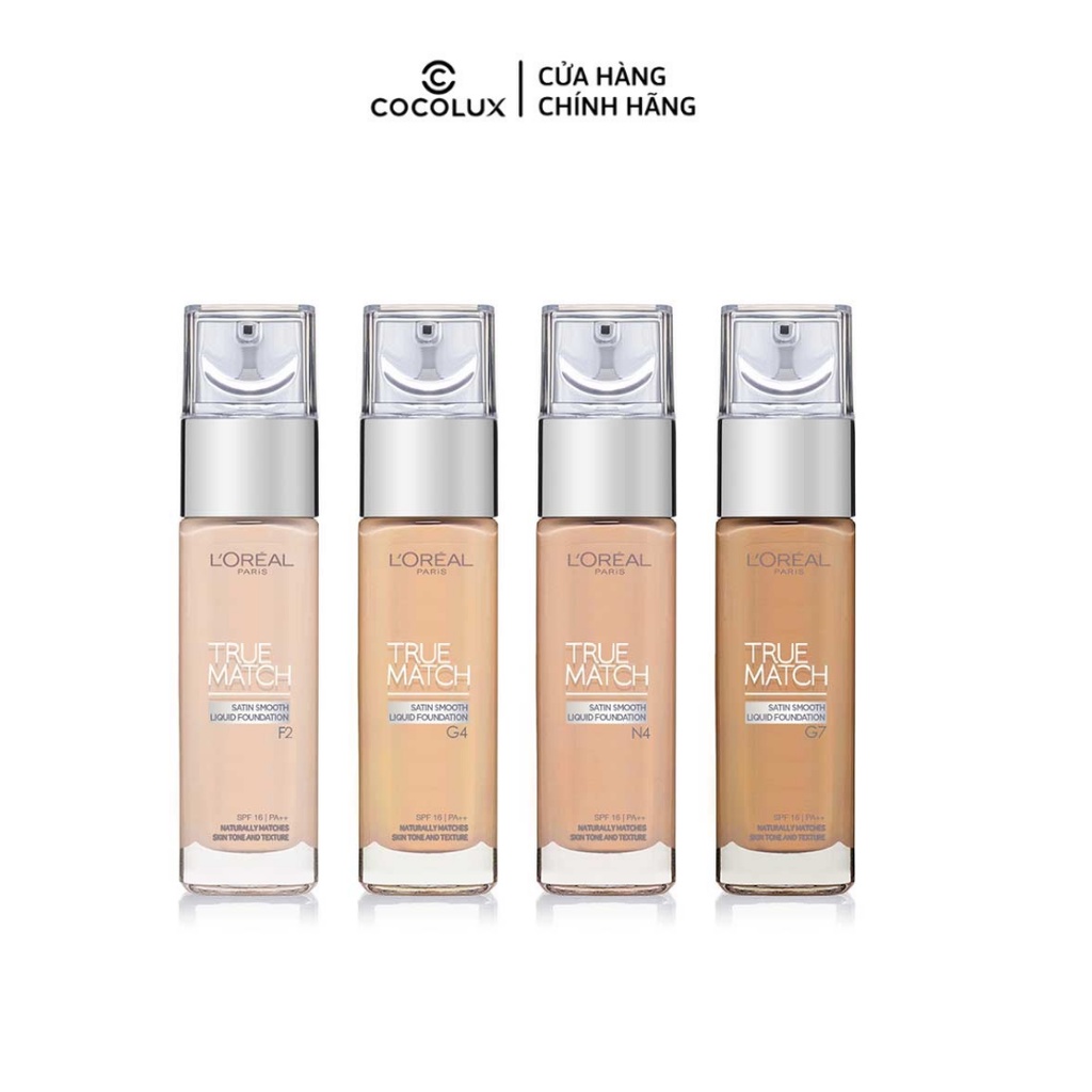 Kem Nền dạng lỏng lâu trôi L'Oreal Paris True match Blendable Foundation 30ml