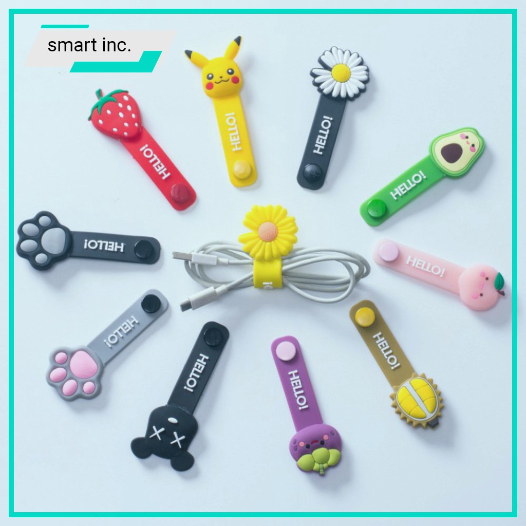 Kẹp Cuốn Quấn Thu Gọn Bảo Vệ Cáp Sạc Dây Sạc Chống Rối Cute Dây Quấn Gọn Cáp Sạc Điện Thoại Tai Nghe Dễ Thương | BigBuy360 - bigbuy360.vn