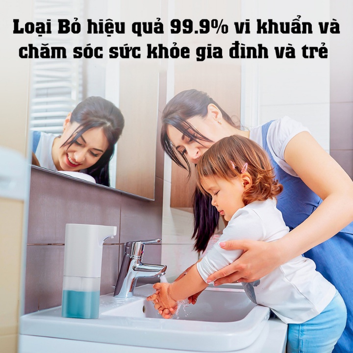 Bình Xịt Xà Phòng Cảm Ứng  FREESHIP  TẶNG VIÊN SỦI XÀ PHÒNG CAO CẤP diệt khuẩn 99,9% , Cảm biến cực nhạy , BH 2năm