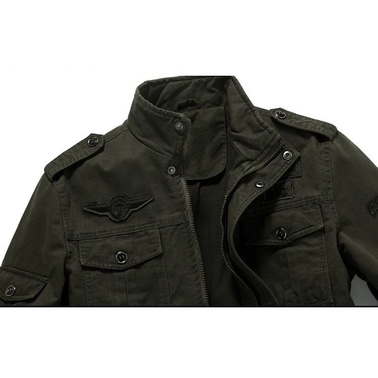 Áo khoác nam KaKi cổ trụ, áo khoác nam phong cách, cá tính (ẢNH THẬT 100%) [A002] | BigBuy360 - bigbuy360.vn