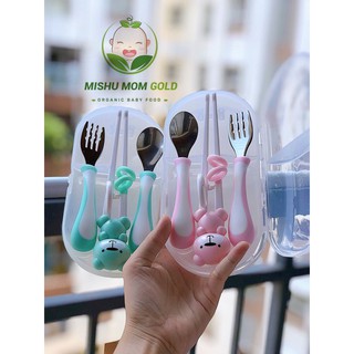 Bộ Thìa Nĩa Đũa cho bé tập ăn dặm