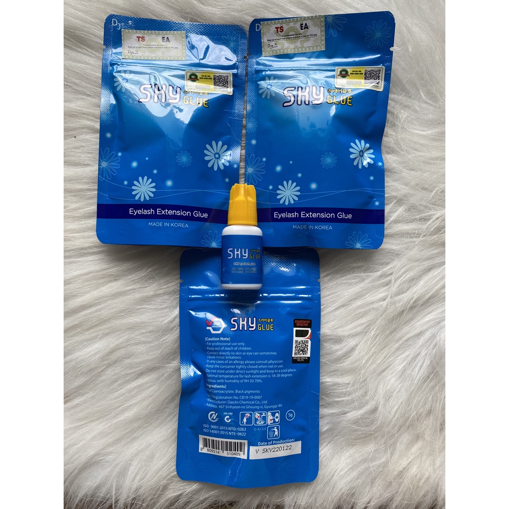 Keo  nối mi sky trong TS,KHÔNG MÀU keo tạo fan_dụng cụ nối mi_THÚY HÀ