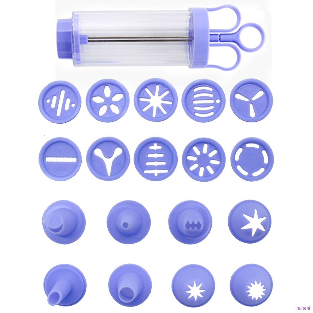 Set 19 Dụng Cụ Làm Bánh Quy Hình Bông Hoa Xinh Xắn