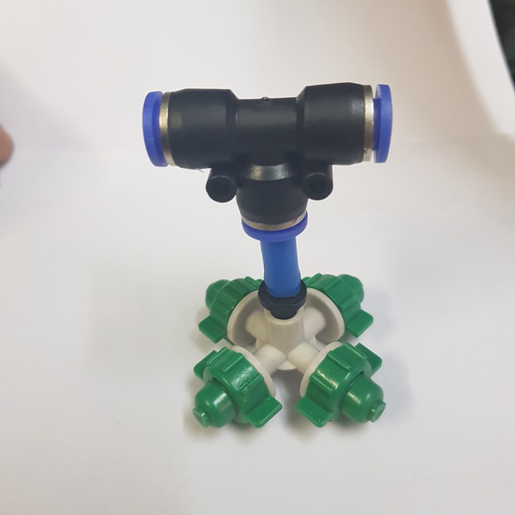 BÉC PHUN SƯƠNG 4 HƯỚNG CHÂN 8MM - BÉC TƯỚI LAN, HOA, CÂY CẢNH MỊN - 10 BỘ