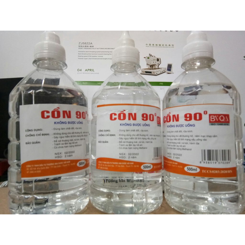 CỒN 90 ĐỘ SÁT KHUẨN  500ML