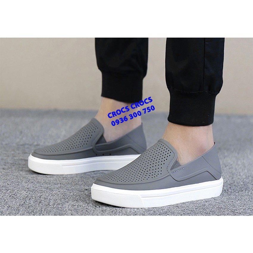 GIÀY NHỰA CITILANE ROKA SLIP ON CHO NAM MÀU XÁM