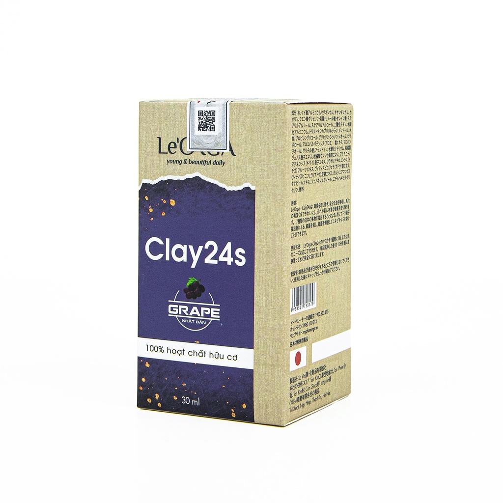 Mặt Nạ Đất Sét Le'Orga - Clay24s Làm Sạch Da Dưỡng Ẩm, Chống Lão Hóa 30ml