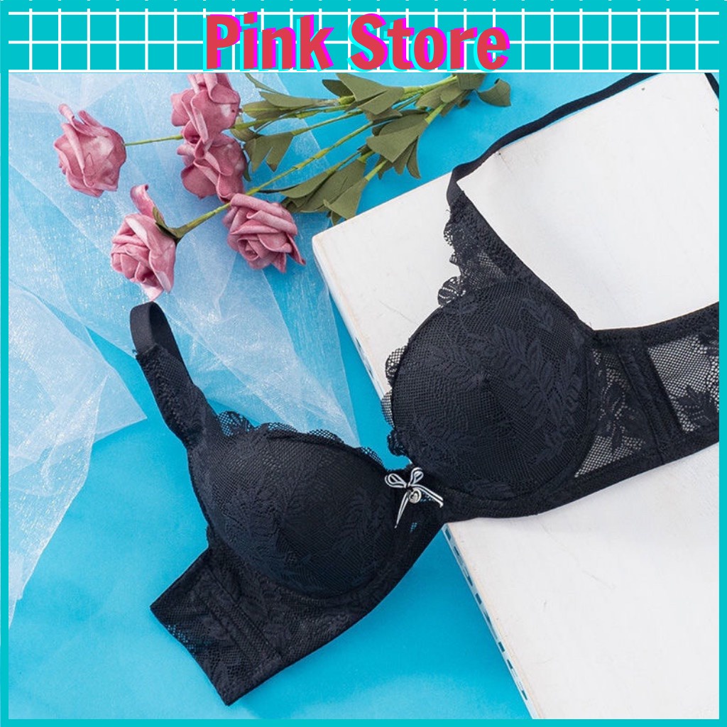 Áo Lót Nữ Ren Có Gọng Nâng Ngực Đệm Mỏng Đính Nơ PINK STORE AN7328 | BigBuy360 - bigbuy360.vn