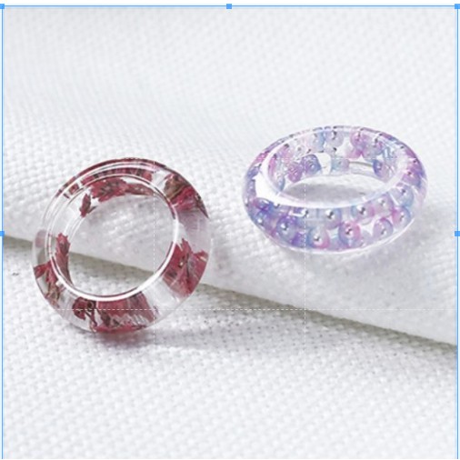 Bộ 3 khuôn silicone làm nhẫn bằng keo resin