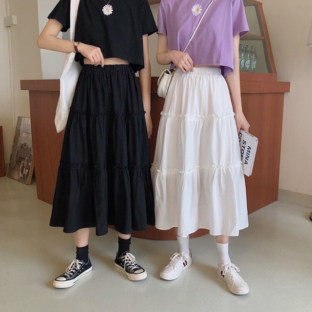 CHÂN VÁY THÔ XOÈ DÁNG DÀI MS11989