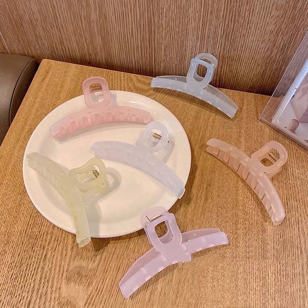 [Hàng mới về] Kẹp tóc càng cua bằng acrylic màu sắc ngọt ngào phong cách Hàn Quốc