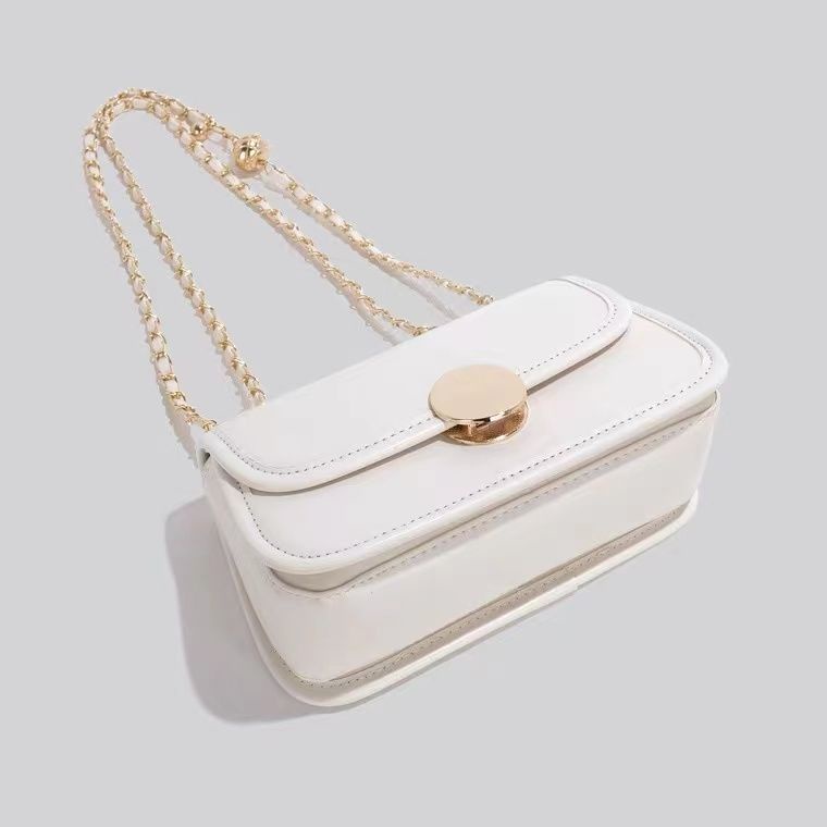 Túi Xách Đeo Vai Kiểu Vuông Nhỏ Phối Dây Xích Thời Trang Mùa Hè Mới Dành Cho Nữ