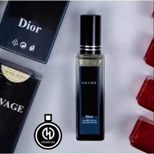 Tinh dầu nước hoa, nước hoa nam, nước hoa mini Dior Sauvage Hparfum dạng xịt 25ml