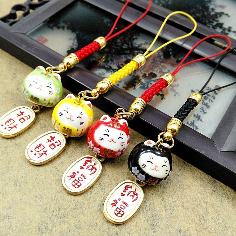 Dây Đeo Điện Thoại Hình Mèo May Mắn