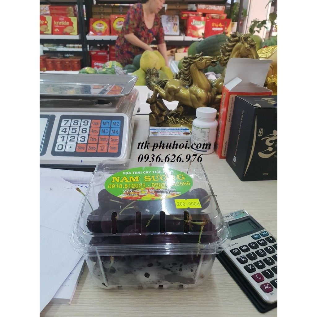 100 hộp nhựa đựng trái cây 500g