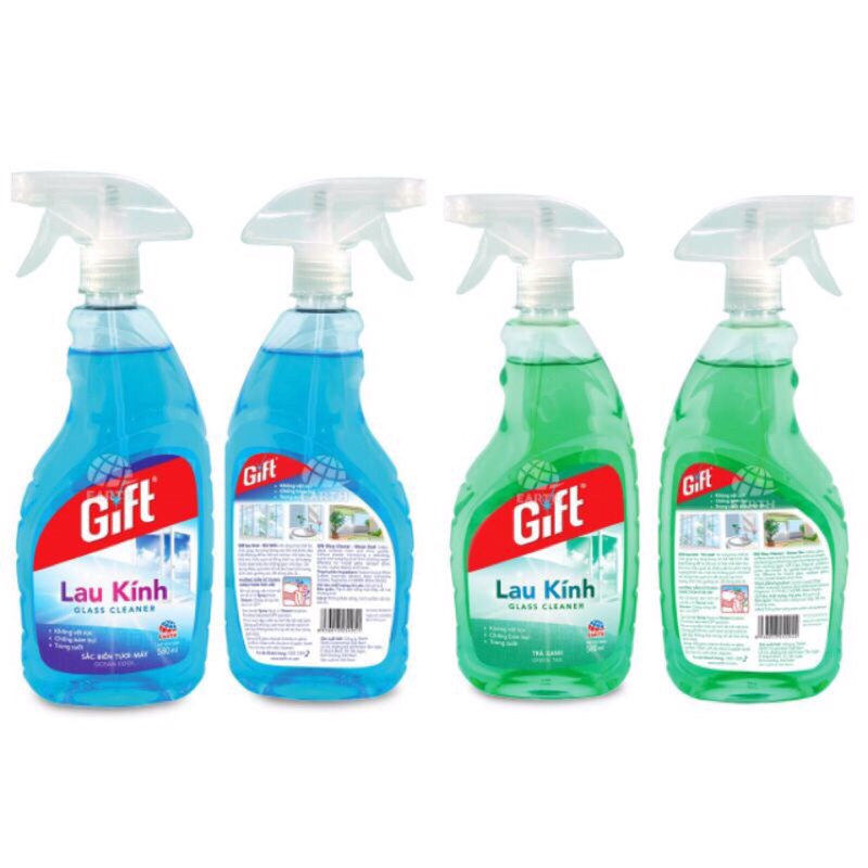 Nước lau kính Gift hương Sắc biển/ Trà xanh 540ml/ 800ml