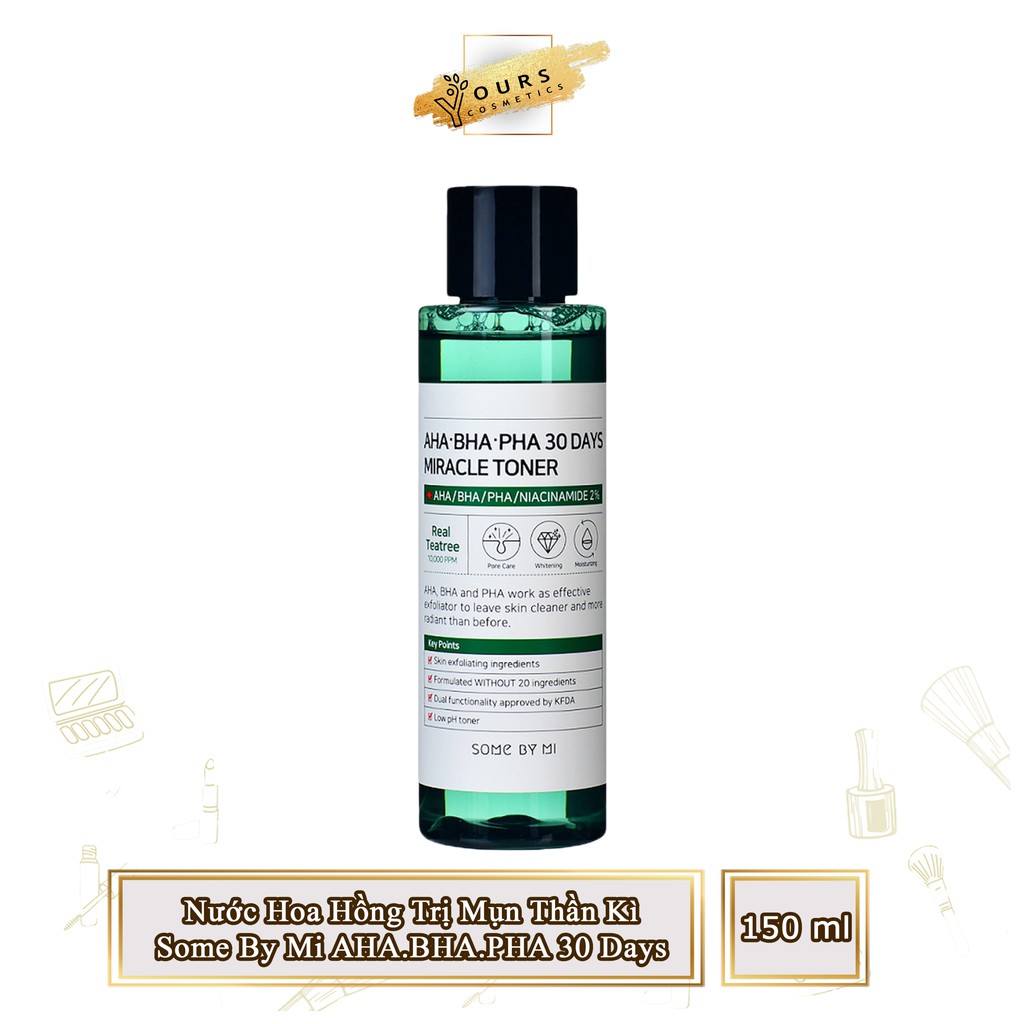 [Đại Lý] Nước Hoa Hồng Giảm Mụn Thần Kì Some By Mi AHA-BHA-PHA 30 Ngày - Toner Giảm Mụn Some By Mi