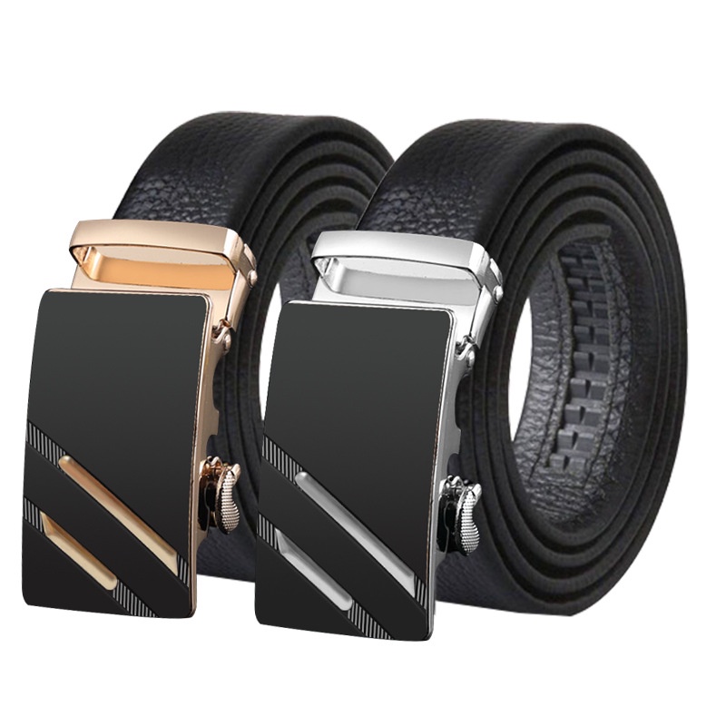 Thắt lưng nam da cao cấp - Tặng kèm 1 mặt - Khóa kim loại tự động phong cách Hàn Quốc