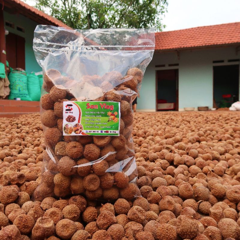1kg VẢI Thiều Sấy Khô Đặc Sản Bắc Giang Loại Ngon  || Đồ Ăn Vặt || San Vlog