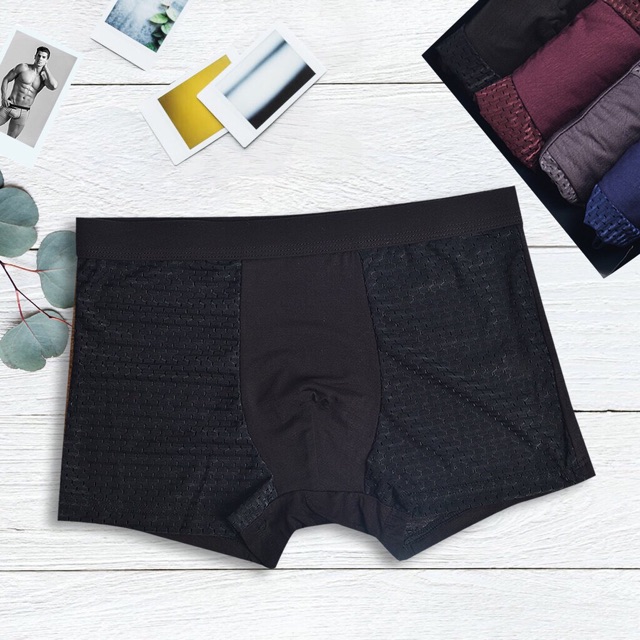 Combo Hộp 4 Quần Sip Thông Hơi Mẫu Mới + 4 Đôi Tất Ngắn Cổ