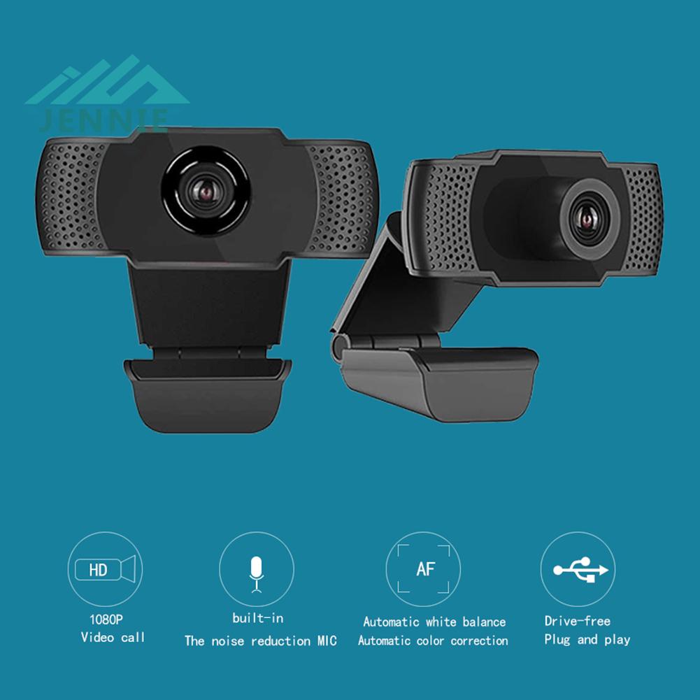 Webcam Full Hd 1080p Có Thể Xoay 360 Độ Kèm Micro