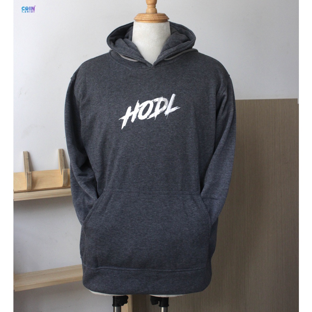 Áo Hoodie HODL màu xám, Binance, Bitcoin,Polkadot, Cointshirt