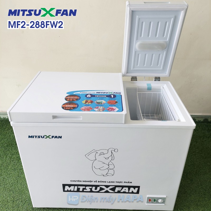 Tủ Đông+Mát Cao Cấp MITSUXFAN MF2-288FW2 02 Ngăn, Inverter Tiết Kiệm Điện, Tiêu Chuẩn Châu Âu - Hàng Chính Hãng