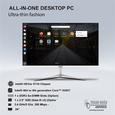Máy tính ALLINONE VSP19G400 Intel Gen 4 Ram 4Gb SSD 120Gb New 100% FullBox