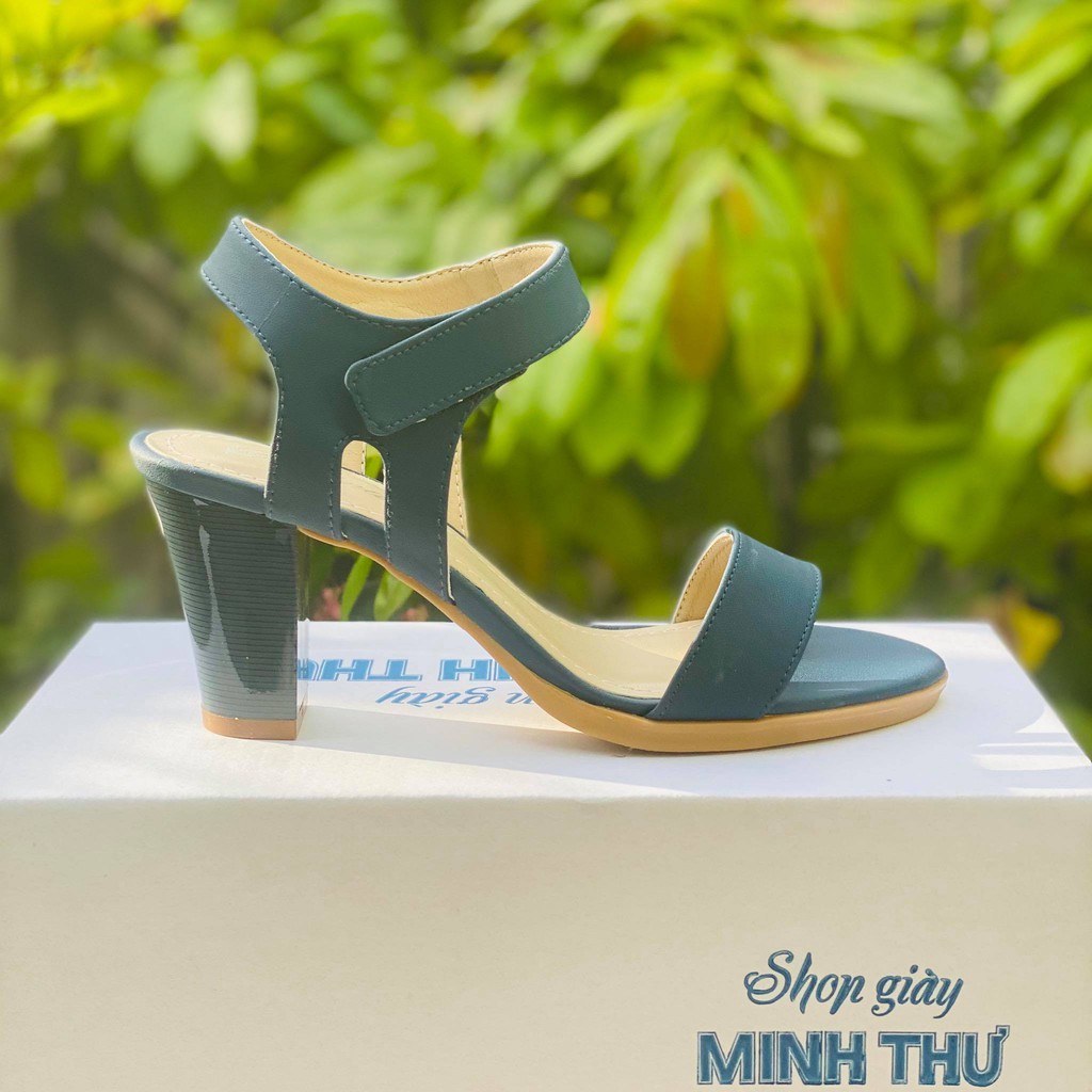 [shop giay minh thu] Sandal quai ngang 7cm MT224