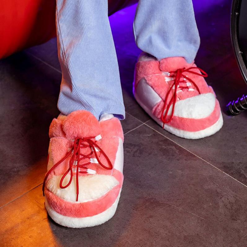 Dép bông đi trong nhà ĐẾ CAO SU màu hồng HÀNG CÓ SẴN vyvyshop