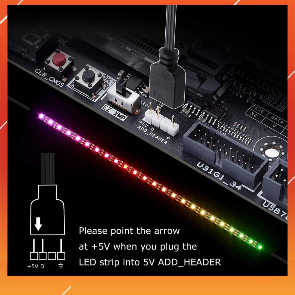 Led sync main 5v aura sync- rgb fusion-msi mystic light- asrock rgb