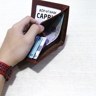 Ví nam Caprio Billfold (Ví Đứng) Da bò cao cấp