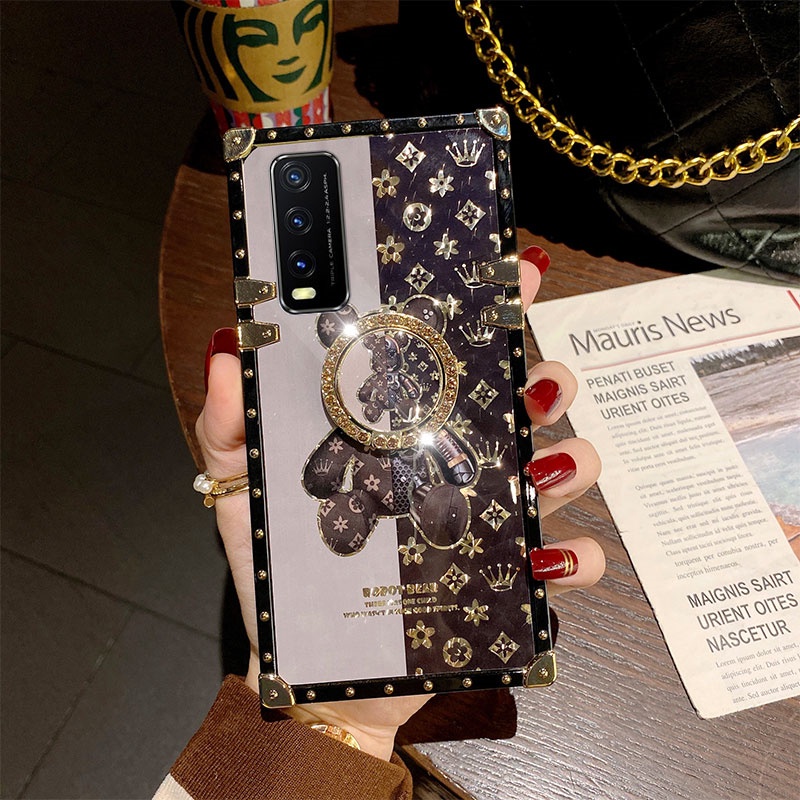 Ốp Điện Thoại Hình Gấu Cho vivo v29 v27 v25 v23e v23 v21 v21e y16 y77 y35 y22 y02s y21 y20 y20s y12s y17 y15 y12