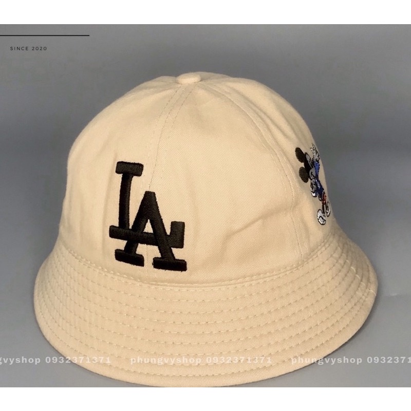 Mũ bucket nam nữ unisex, mũ vành thêu LA- chuột Micky siêu cute