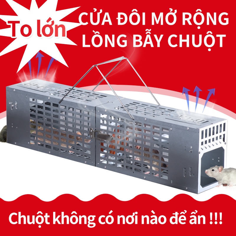 Bẫy Chuột Kích Thước Lớn Có Độ Nhạy Cao Và Có Thể Tái Sử Dụng Lồng Chuột Kiểm Soát Dịch Hại Trực Tiếp