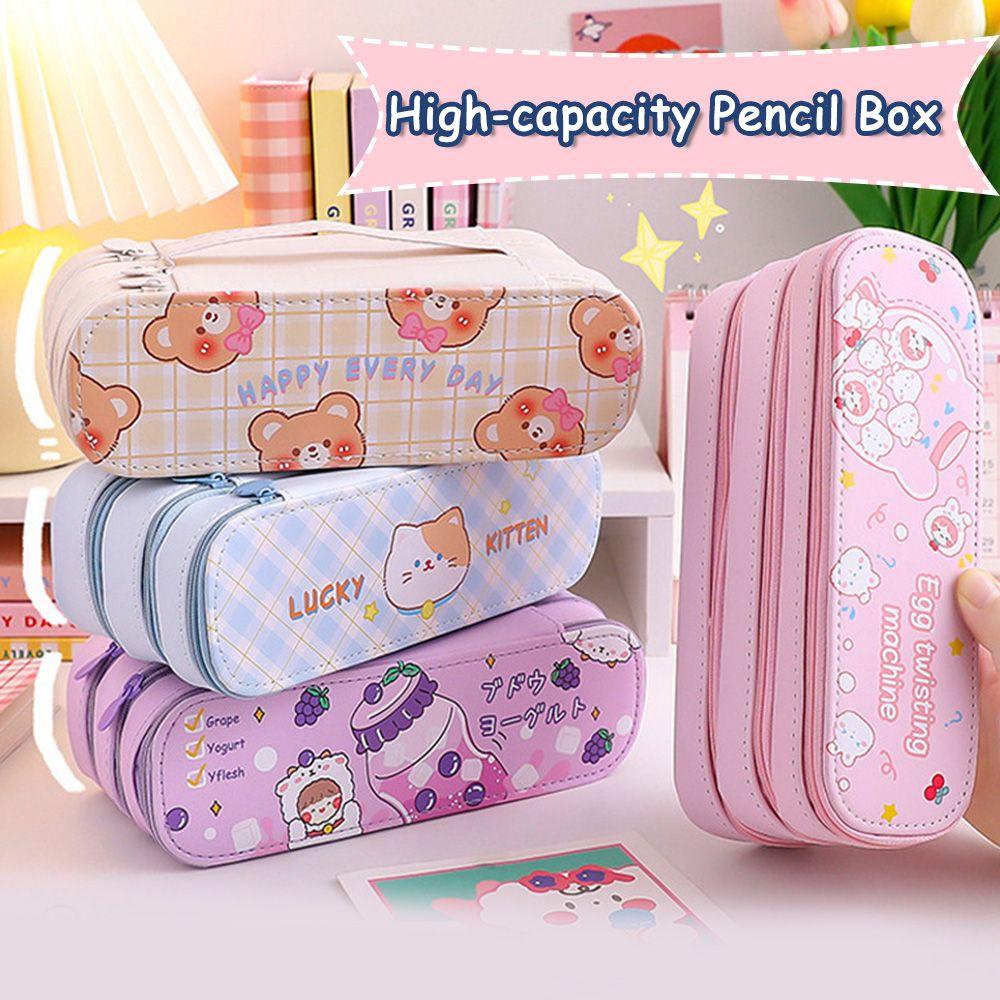 UUMIR Túi Đựng Bút Bằng Vải Bạt Dễ Thương Sức Chứa Lớn