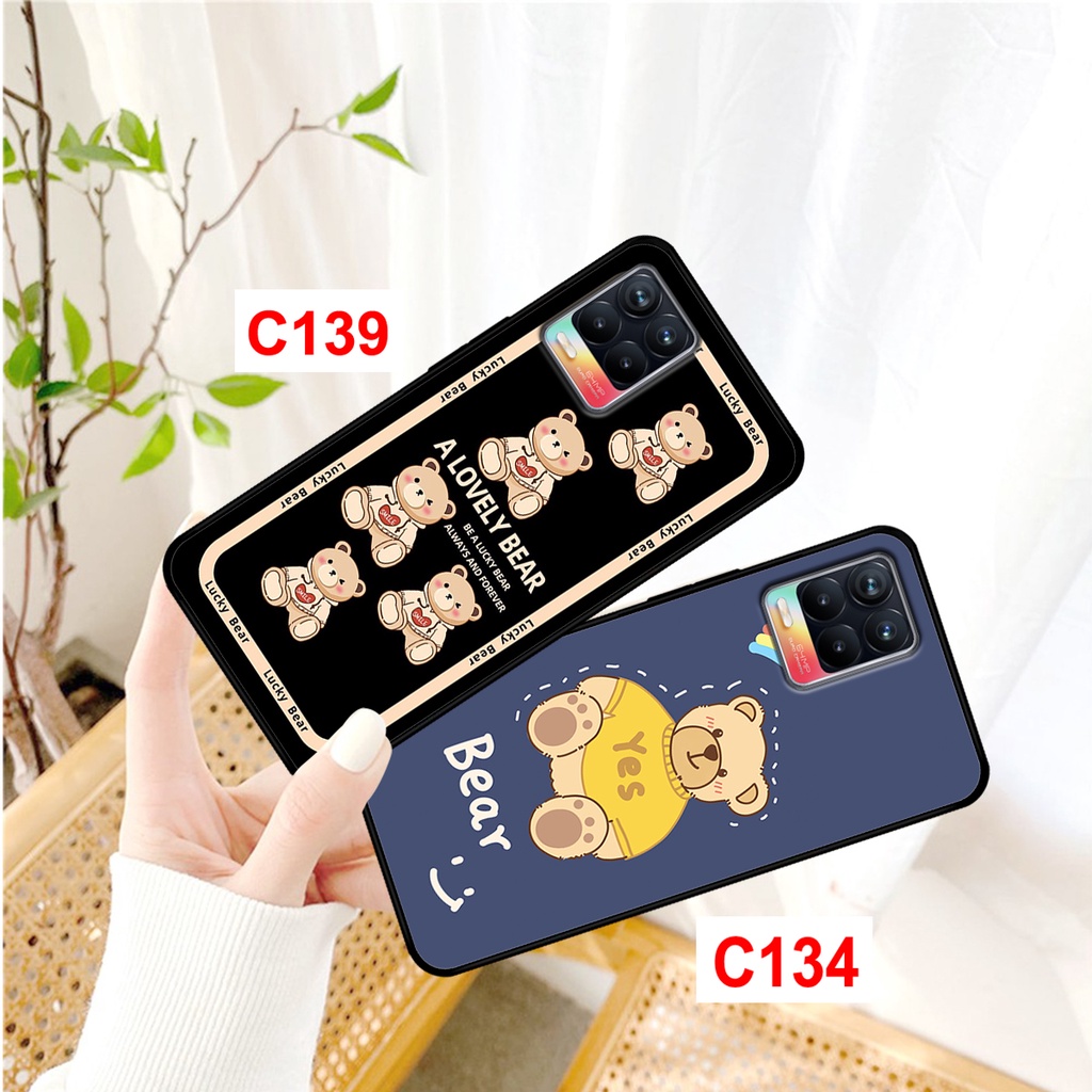 Ốp Lưng Realme 8 - realme 8 pro in hình gấu cute. ốp realme in hình chất lượng