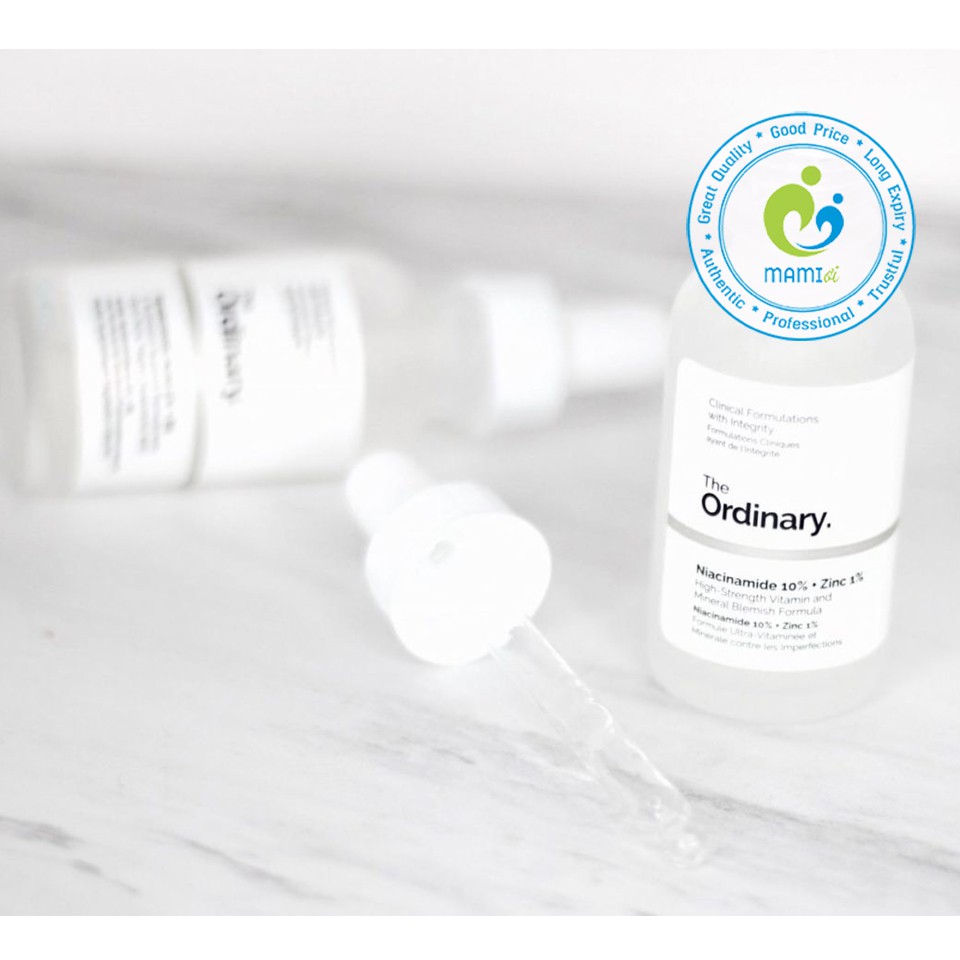 Serum B3 và kẽm (30ml) giảm mụn, trắng da, giảm thâm cho người từ 16t The Ordinary Niacinamide 10%+Zinc 1%, Canada