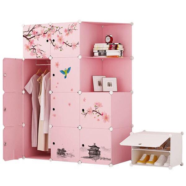 Tủ nhựa ghép đựng quần áo 12 ô