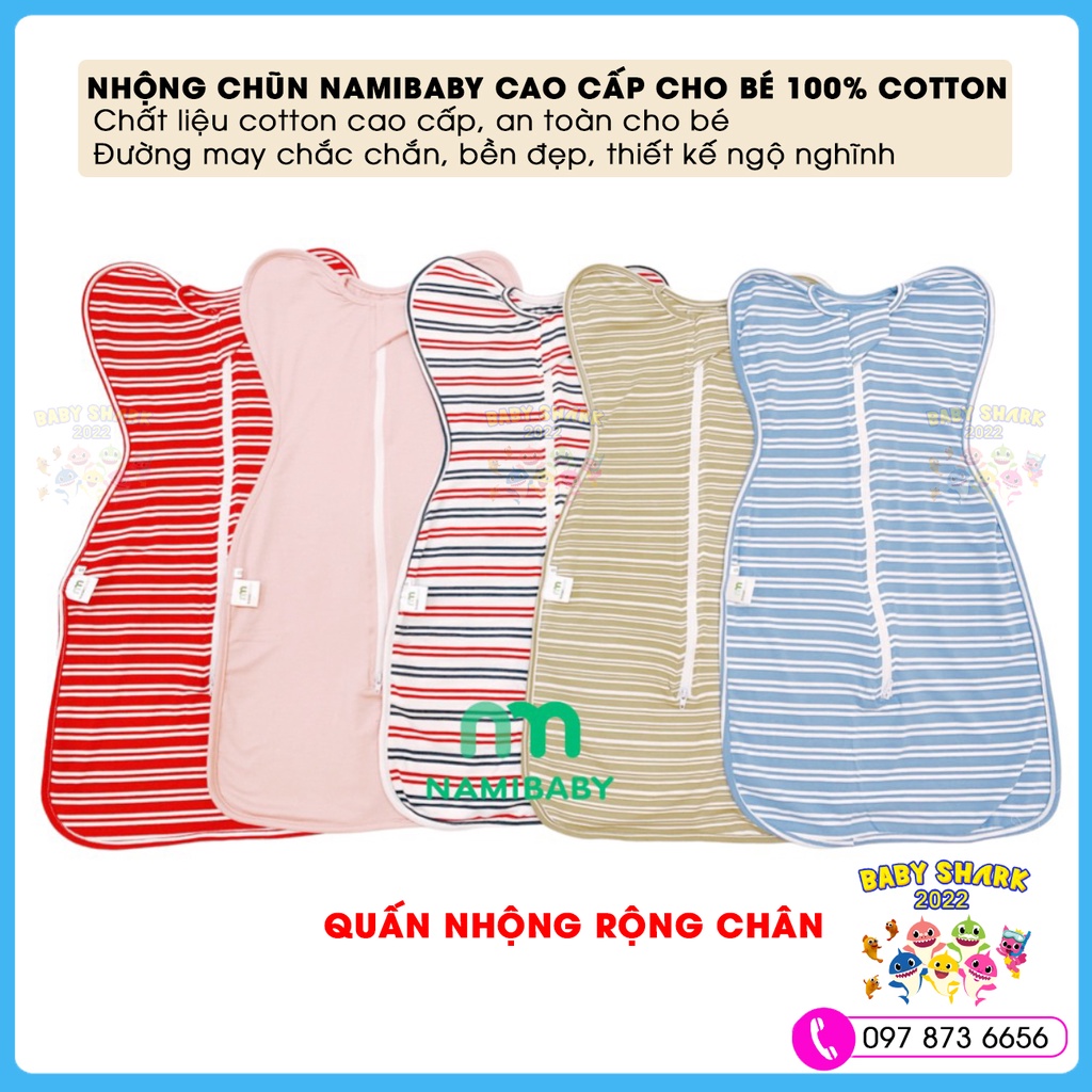 Nhộng chũn, quấn chũn Namibaby giúp bé ngủ ngon, sâu giấc, không giật mình