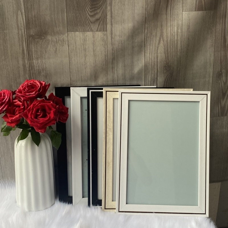 Khung ảnh A4 có viền kẻ, khung trang trí tiệc cưới, treo tường, để bàn - Decor Nhà Xinh