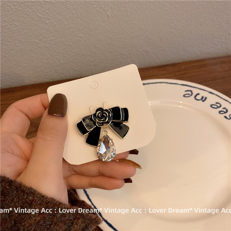 Trâm Cài Áo Hình Hoa Trà Đính Ngọc Trai Nhân Tạo Thời Trang